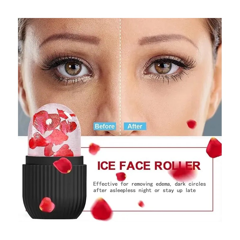 Rodillo Silicn Hielo Para Masaje Facial Cara Cuidado Piel