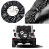 Foruidea Paw Print Spare Tire Cover Dust-Proof Wheel Tire Cover