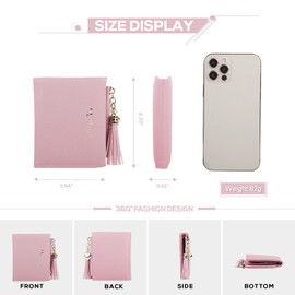 SUKUTU Ladies Purse, PU Leather Wallet for Women Small Bifold Compact Womens Wallet Coin Purse Card Case Holder