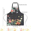 IHFAIO Apron for Women with Pockets, 2 Pcs Waterproof Floral
