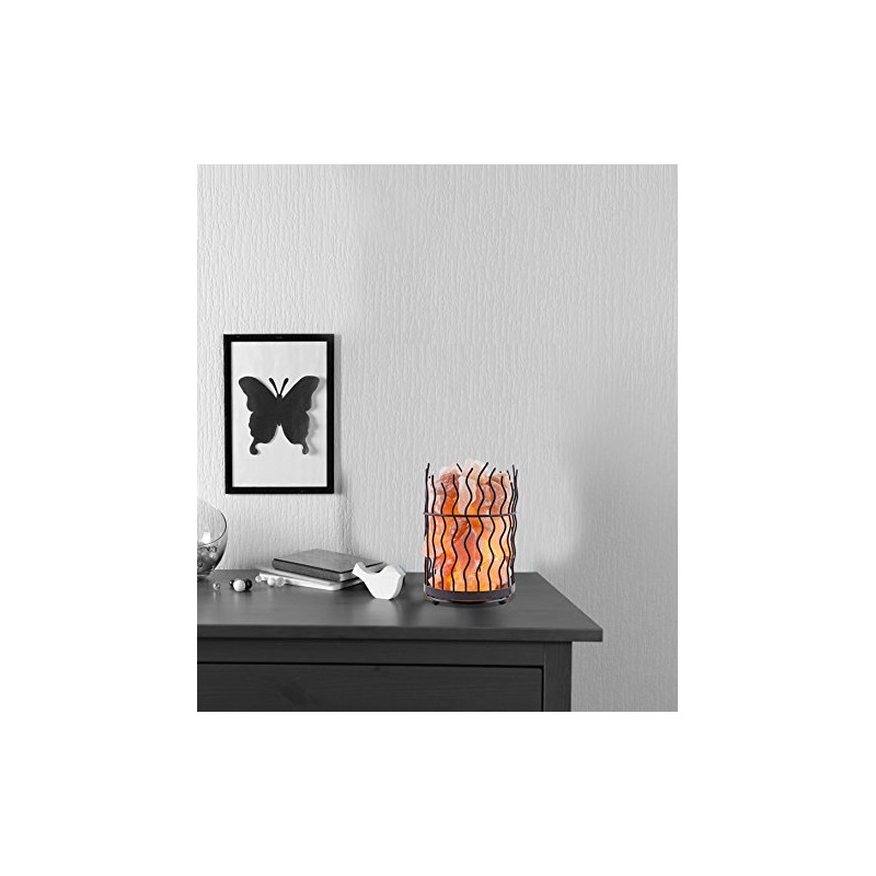Himalayan Salt Solution Pillar Salt Lamp with Hand Carved Himilayan