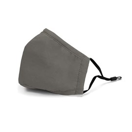 Adult Youth Kids Sizes Cotton Face Masks / Coverings With Built in Nose Bridge Wire and Filter Pocket - Reusable / Washable - Adjustable Ear Loops 1 or Mixed Assorted Pack (Teen/Adult (Ages 10 & Over), Dark Grey)