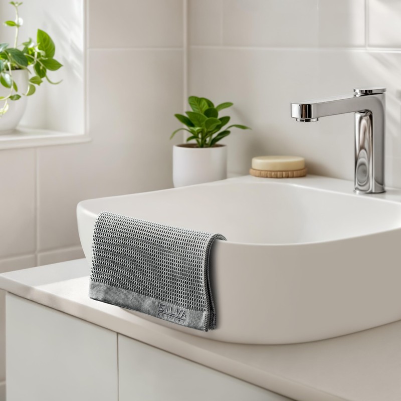 Silva Premium Quality Microfibre Cloths | Streak-Free Bath Cleaning Cloths