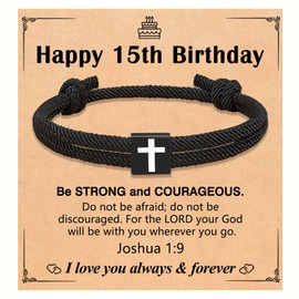 CXLDTE 15 Year Old Boy Gifts, Gifts for 15 Year Old Boy Birthday Gifts Ideas 15th Birthday Decorations Bracelet Gift