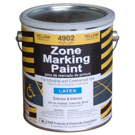 RAE 4902-01 Yellow Latex Zone Marking Paint 1-Gallon