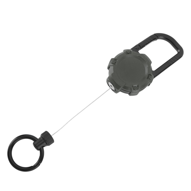 Magnetic Retractable Keychain Stainless Steel Wire Easy Pull Buckle Carabiner