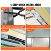 VEVOR Garage Door Seals Bottom Rubber, U Shape +O Ring