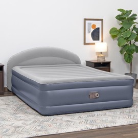 Bestway 33" Queen Air Bed with Built-in AC Pump, Tritech LoungeLux Headboard Air Mattress