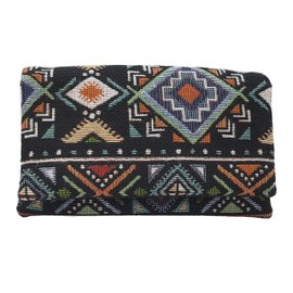Plan B, Compact 07 Women's Purse, 15 x 9 cm, with 5 Card Slots, Multicoloured Ethnic Style, Women, Fabric (Base), Floor, Unit size, purses