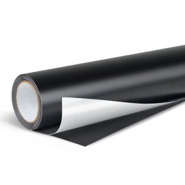 Matte Black Plotter Film Vinyl - 30.5 x 500 cm PET Vinyl Film Plotter for Cricut, High Quality Black Plotter Film Vinyl for Party Decoration, Stickers, Craft Cutter