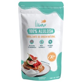 Livana | Alulosa 100% Puro | Endulzante Natural | Sustituto de Azúcar | Keto Friendly, Sin Calorías | Sin Azúcar Añadida, Sin Eritritol, Sin Colorantes Artificiales | 100% Alulosa | CONT. NET. 500 g