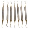 7 Pieces Teeth Plaque Remover Kit Multiple Shapes Metal Cleaning