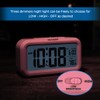 Peakeep Night Light Alarm Clock Battery Operated with Indoor Temperature,