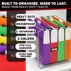 Navona 5 Pack Plastic Hanging File Folders, Letter Size