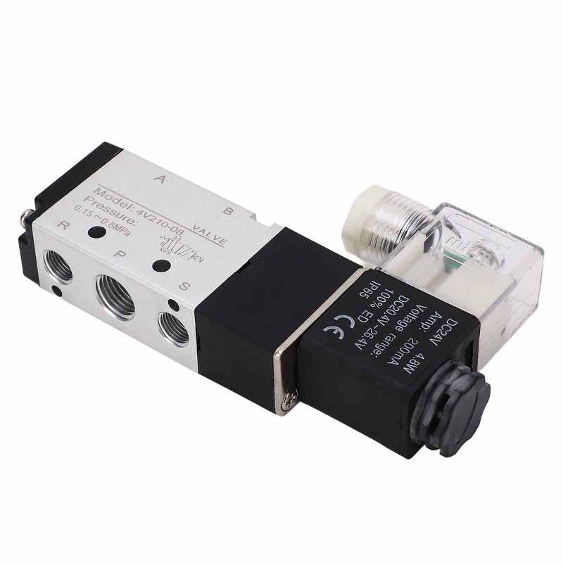 4V210‑08 Electric Solenoid Valve Normal 2 Position 5 Ways Air