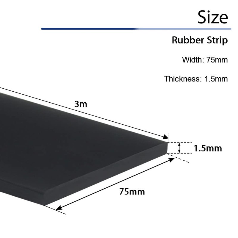 Rubber Strips, Neoprene Rubber Mat, Solid Rubber Profile Rubber Plate