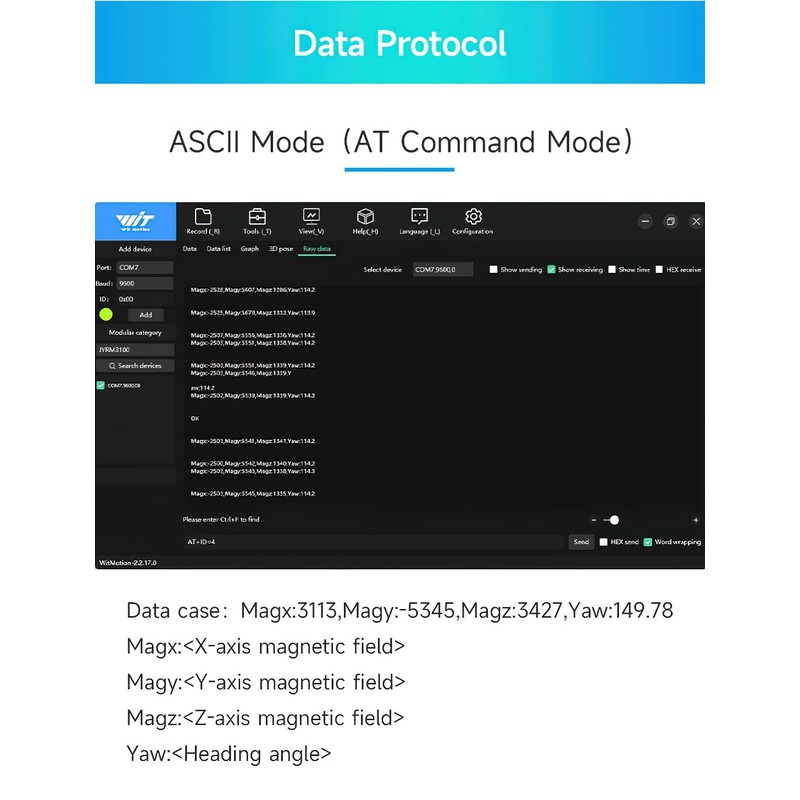Industrial-Grade Magnetometer: JY-RM3100 High Resolution Magnetomagnetism, Magnetic Field Sensor, TTL/SPI/IIC