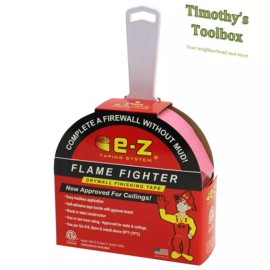E-Z  Drywall Flame Fighter: Mudless Fire Tape for Walls/Ceilings 250-ft w/ Knife