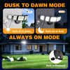 Onforu 150W 15000LM Dusk to Dawn Outdoor Lighting,5 Heads Plug