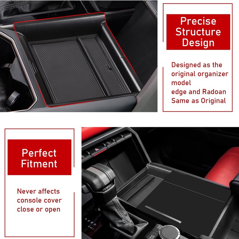 TTCR-II Compatible with 2022-2025 Toyota Tundra Console Organizer Tray, for