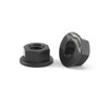 M6 Plastic Nylon Flange Nuts Black Pack of 50