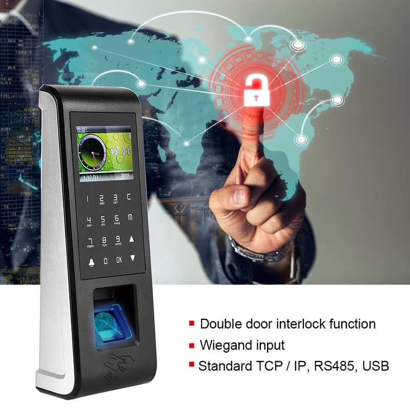 2.4in Fingerprint RFID Card Password Access Control and Attendance System