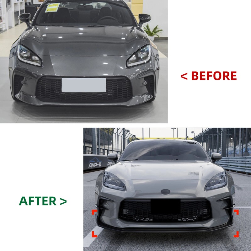 Gloss Black Front Bumper Spoiler Lip Splitter for Toyota GR86