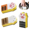 3 Pcs Sponge Brush Cat Claw-Shaped Cleaning Sponge Block Thickening