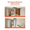 Bi-Folding Sliding Barn Door Hardware Track Kit 76\" Heavy Duty