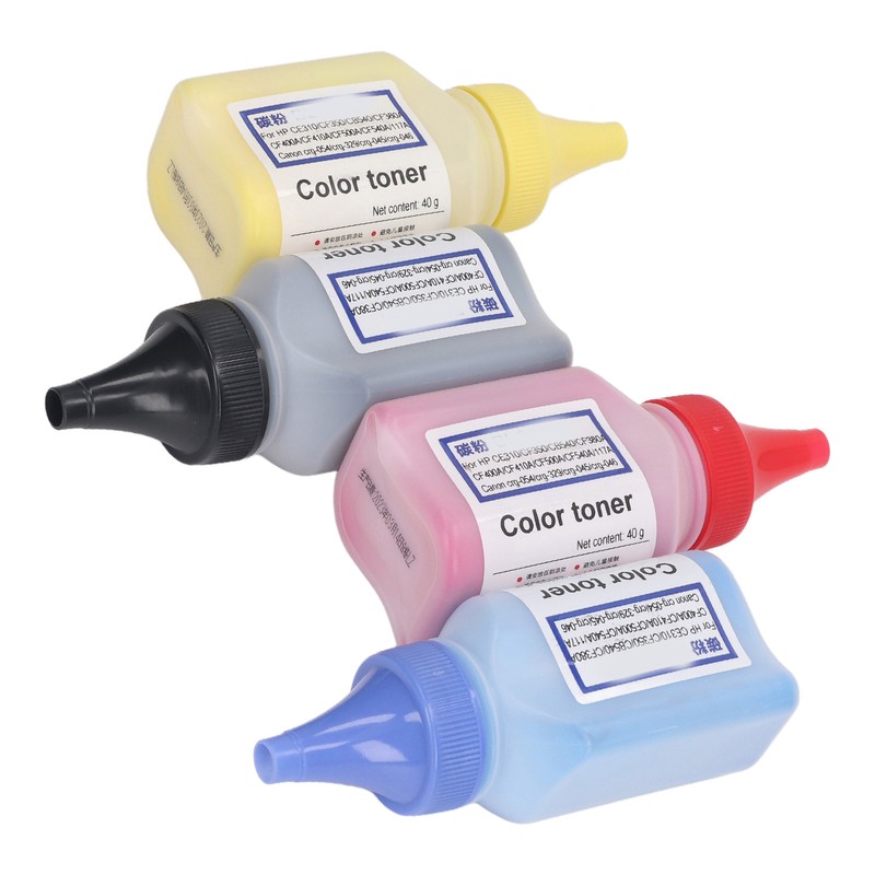 Colorful Black Printer Toner Powder Chip Set for CF350A CE310A