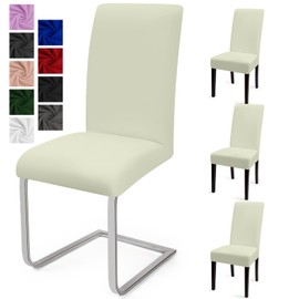 Chair Covers, Set of 4 Chair Covers, Modern Stretch Chair Covers, Universal Cover, Removable Chair Cover, Washable Cover, Dining Room Decoration, Fitted Cover, for Hotel, Wedding Parties (Set of 4,