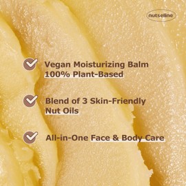 nutseline Super Nut Nourishing Balm - Korean Skin Care-Soothing and Repairing Face and Body Balm - Petroleum Free Moisturizer for Dry, Itchy Skin - Sensitive Skin Approved (50ml / 1.69oz)