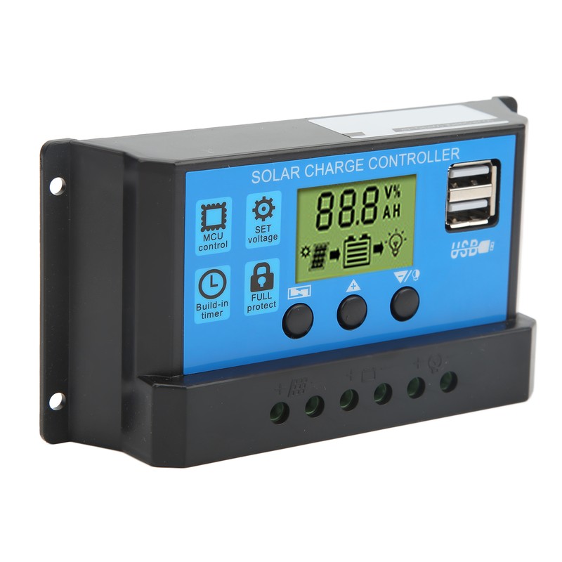 12V 24V Solar Charge Controller USB PWM Photovoltaic Solar Panel