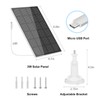 GMK 3W Solar Panel for Security Camera, 5V USB-A Port