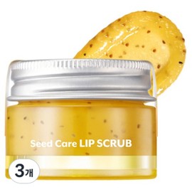 Noose Seed Care Lip Scrub, 3 pieces, 15g, 01 Sunset Mango / 누즈 씨앗 케어 립 스크럽, 3개, 15g, 01 선셋 망고