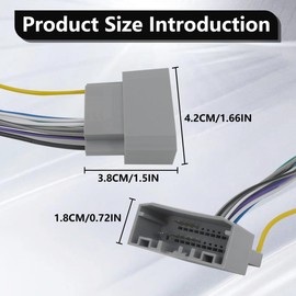 Car Audio Wire Harness for 2008-2013 Jeep Liberty/2009-2015 Dodge Ram by YTXXDEUS