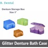 Probath Denture box Dental Denture Box GLITTER DENTURE BATH CASE