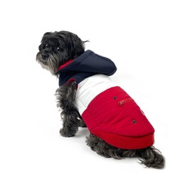 Huskimo Mt Buller Dog Coat, Navy/Red, 22cm