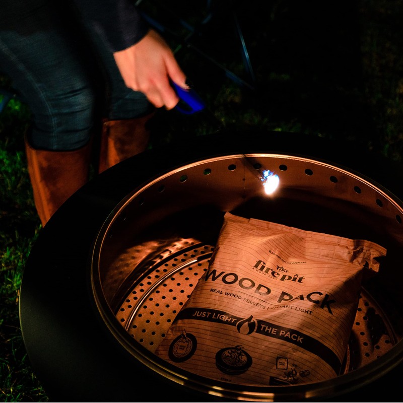 Wood Pack – 4-Pack Wood Pellets for Smokeless Fire Pits,