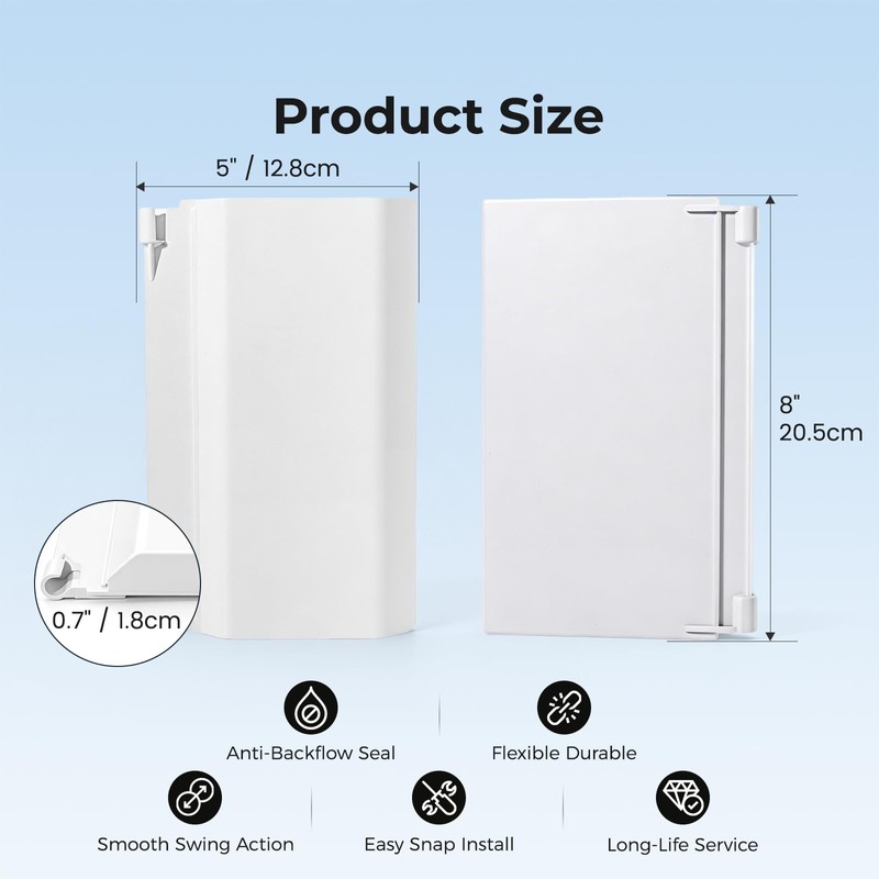 UMONIE 2PCS 85001500 Skimmer Door Weir Flap Replacement