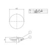 LIXIL INAX Push One-Way Drain Stopper Sealed Lid B21-SVAR2