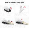 RGBZONE 10 Pack RGB 4Pin LED Strip Connector for 10mm