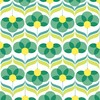 20 Napkins Geometric Flowers Green | Table Decoration | Decoupage