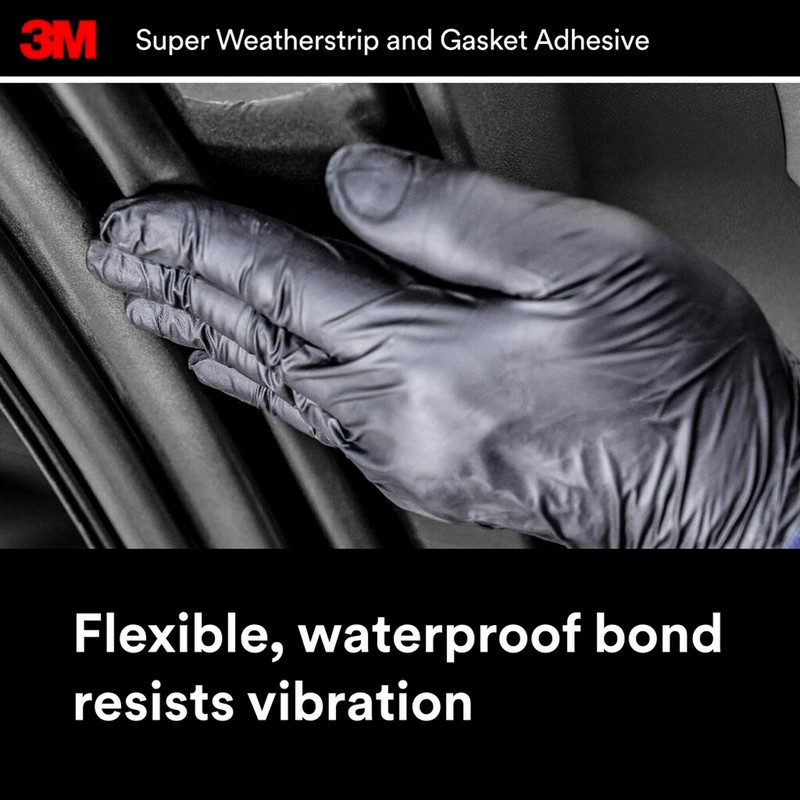 3M Super Weatherstrip and Gasket Adhesive, 08001, Yellow, 5 fl