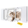 HOMEPEDIA Full-Size Window Pet Door for Cats & Small Dogs,