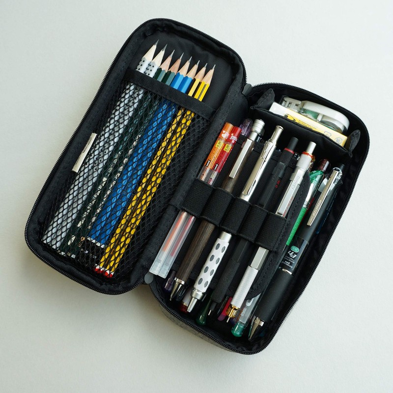LOONLOON 660 Rainy Pencil Case, Black, Modern