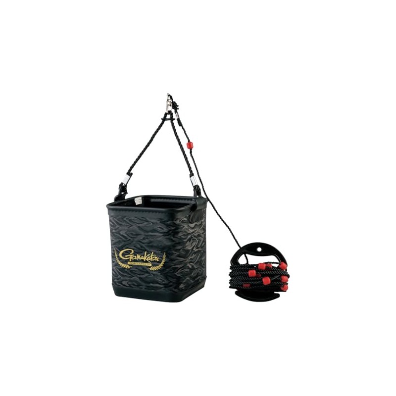 Gamakatsu G Water Pumping Bucket (with Rope Wrap), GM2517, Large