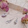 Tuscany Silver Twisted Teardrop Set of Earrings and Pendant on