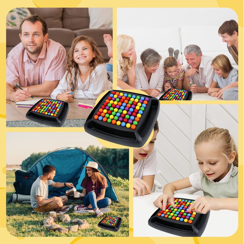 GUTERTOP Intellectual Chessboard Double Duel, Rainbow Ball Board Games, Rainbow