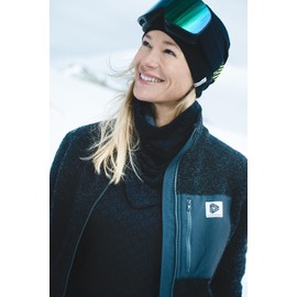 Multifunctional Scarf Tube Scarf – Merino Wool Neckerchief Clothing Motorcycle Mask – Winter Face Scarf for Skiing Snowboarding Hiking – 80% Merino Wool, 20% Polyamide Outer & Polyester Inner,